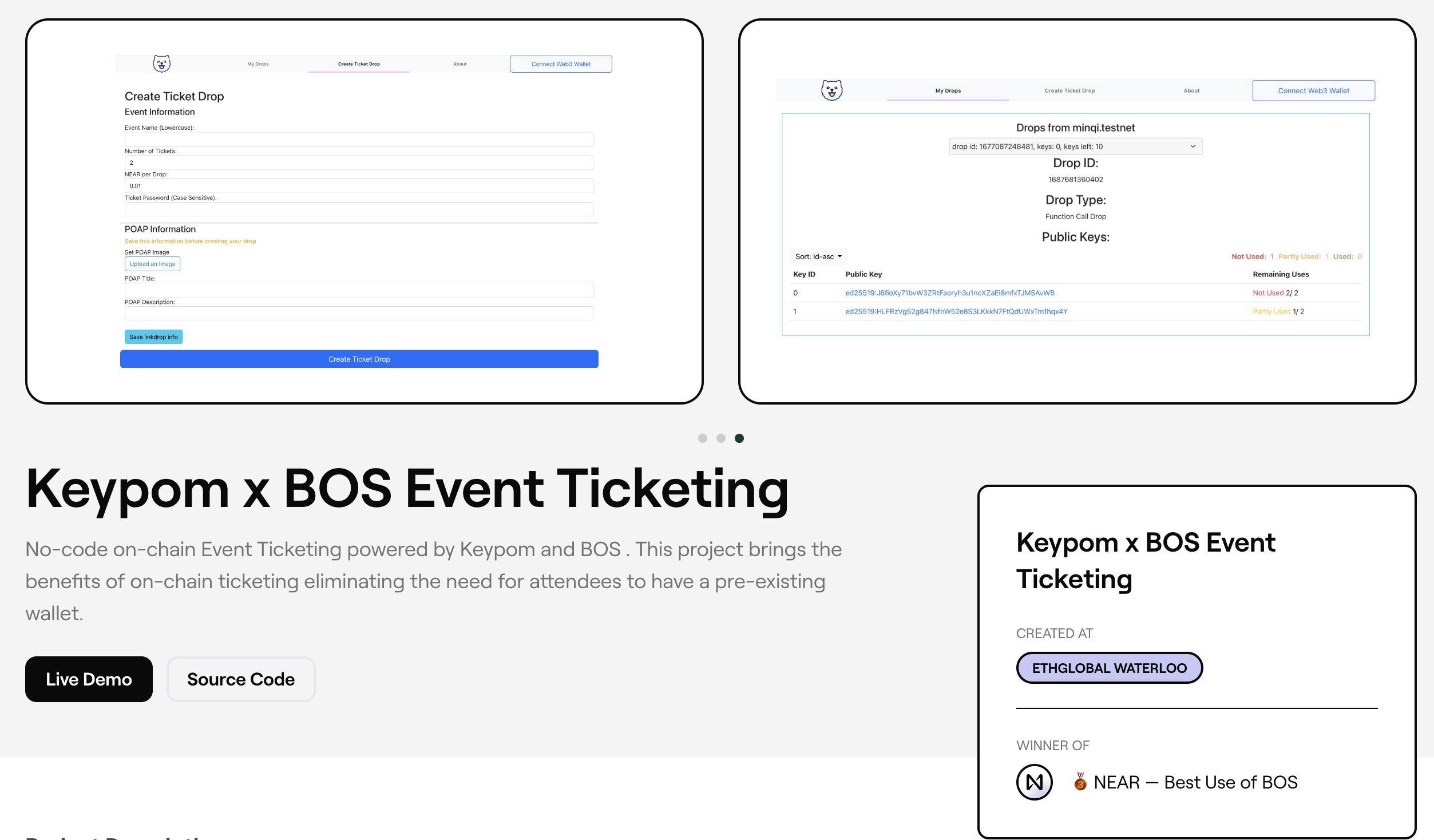 BOS ticketing